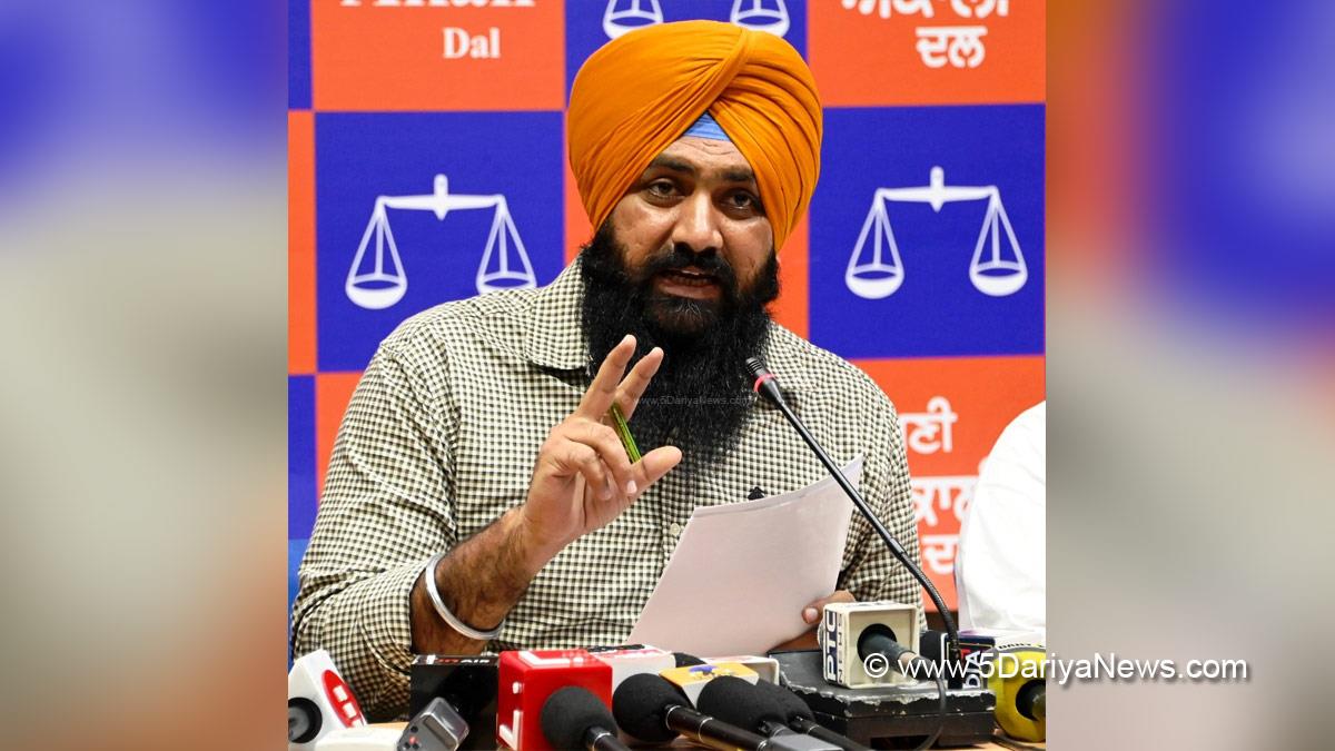 Punjab government is cheating the youth of Punjab every day: Sarabjit Singh Jhinjhar.